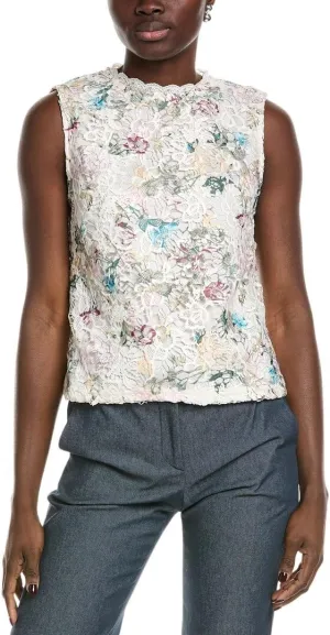 Nanette Nanette Lepore Womens Blouse, XL, White