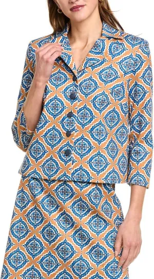 Nanette Nanette Lepore Womens Jacket, 8, Blue