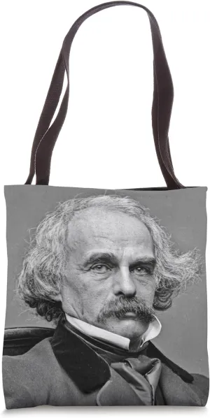 Nathaniel Hawthorne Photo Portrait Tote Bag
