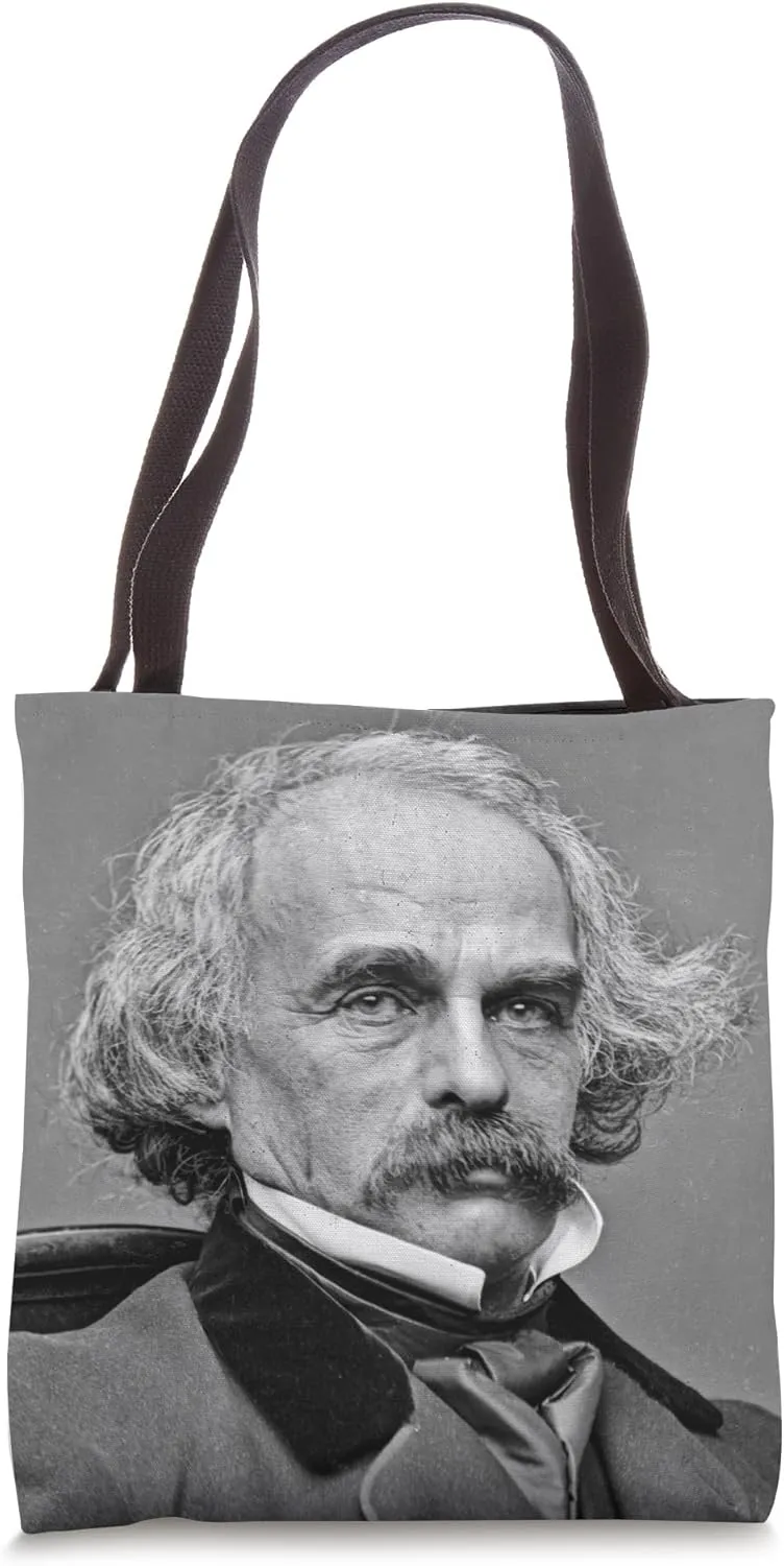 Nathaniel Hawthorne Photo Portrait Tote Bag