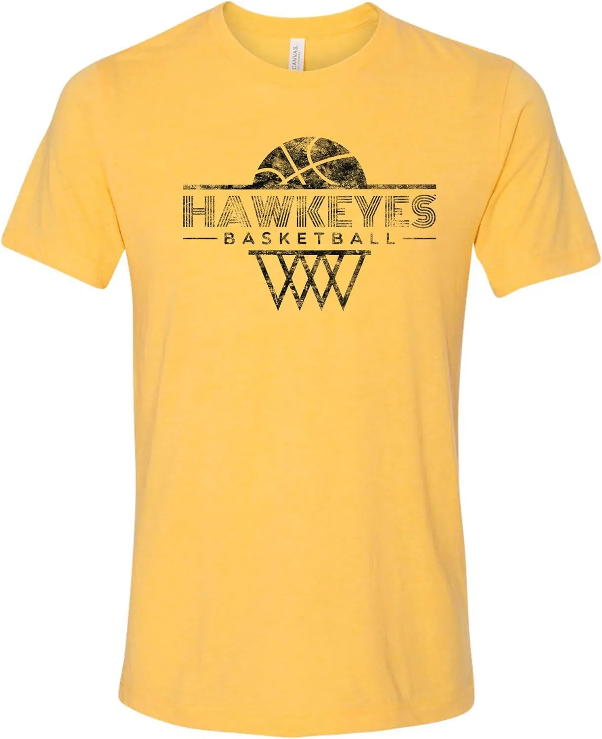 NCAA Oblique Basketball, Team Color Canvas Triblend T Shirt, College, University