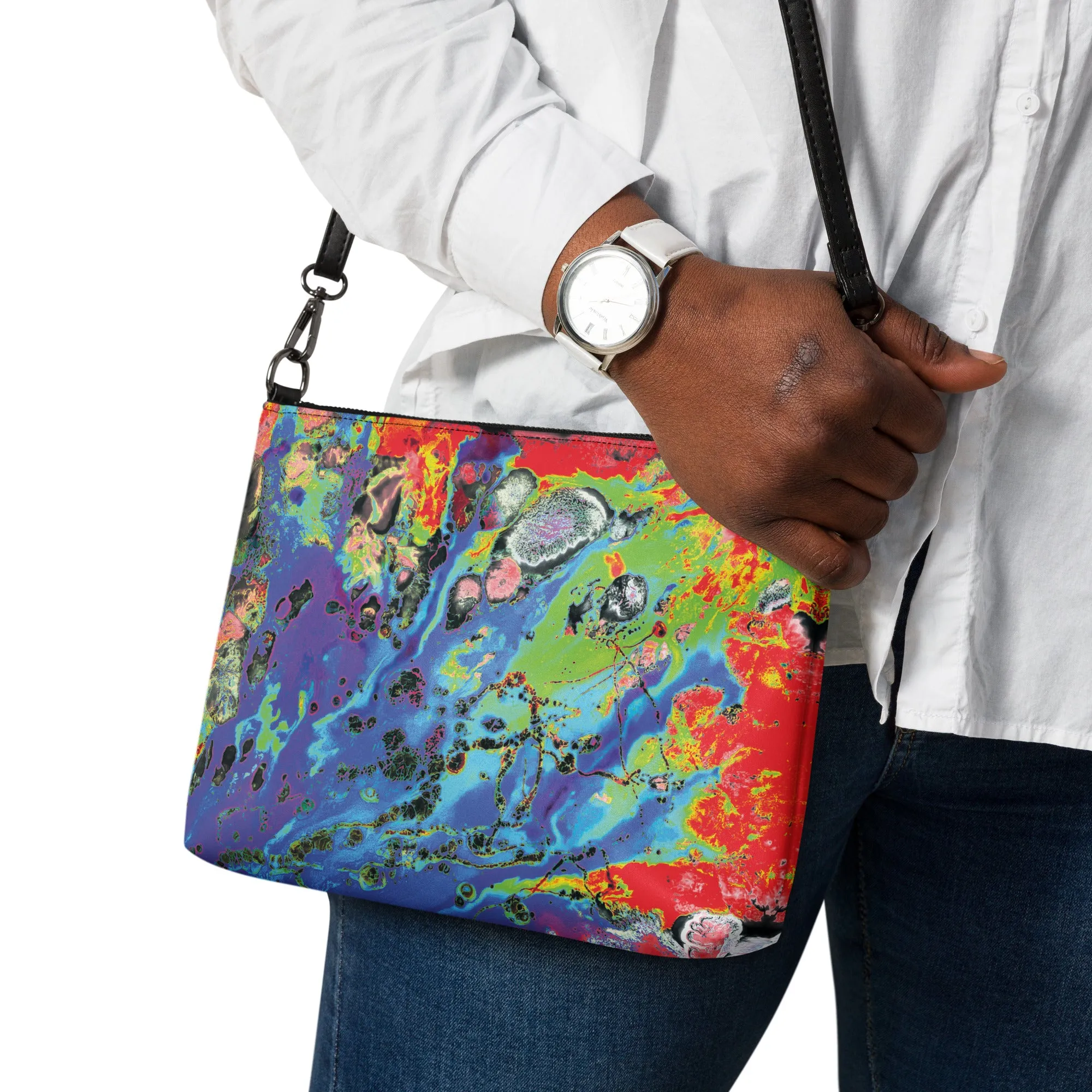 Neon Aquatic Odyssey Versatile Shoulder Bag