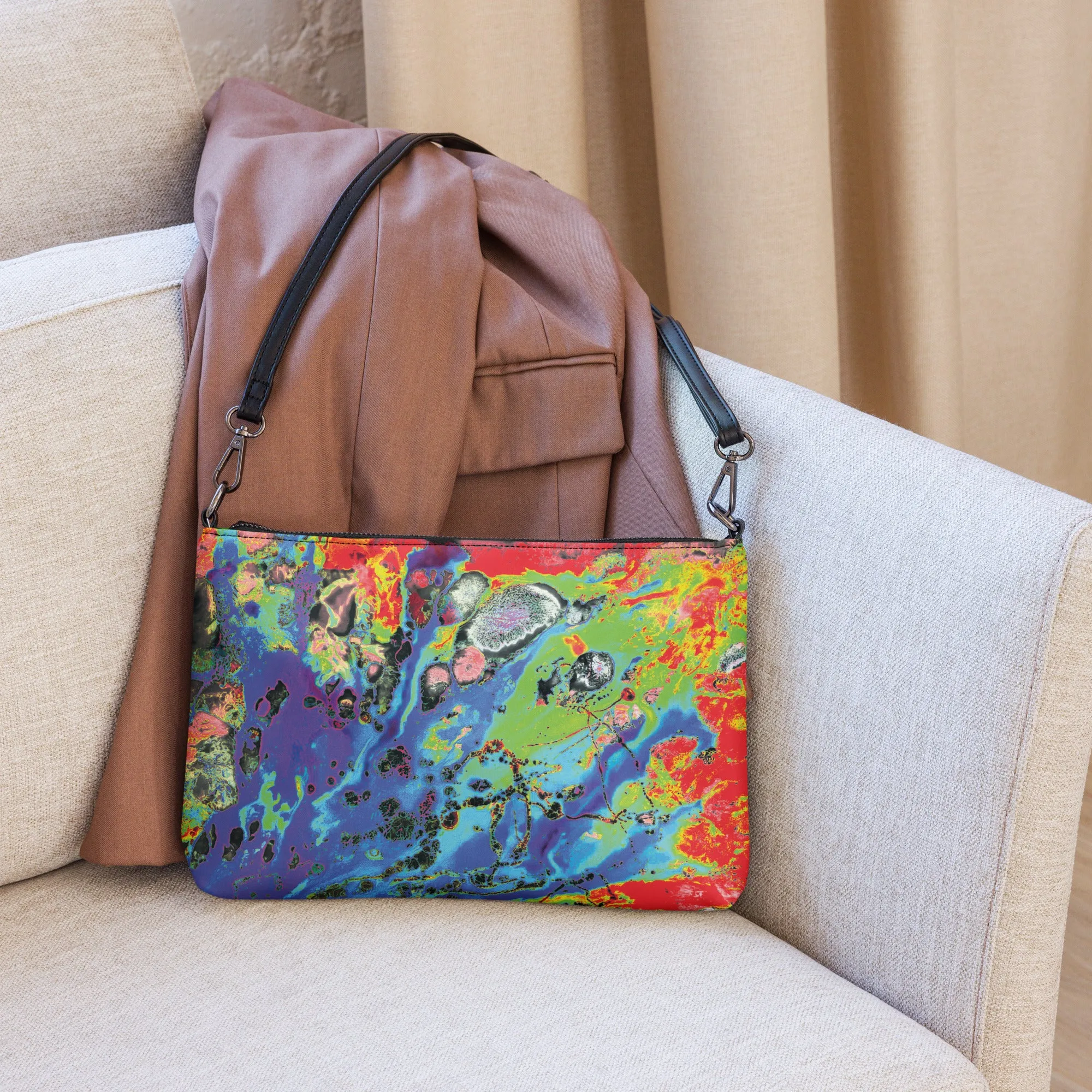 Neon Aquatic Odyssey Versatile Shoulder Bag