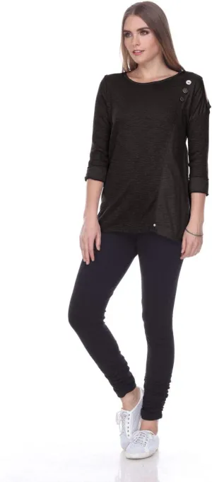 Neon Buddha Women's Aberdeen Top Sweater, Black, Small