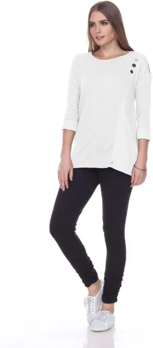 Neon Buddha Women's Aberdeen Top Sweater, White, Medium