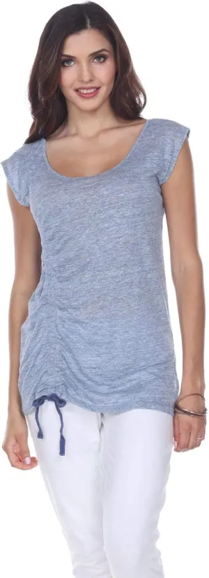 Neon Buddha Women's Belize Top Shirt, Slate Blue, Extra Large