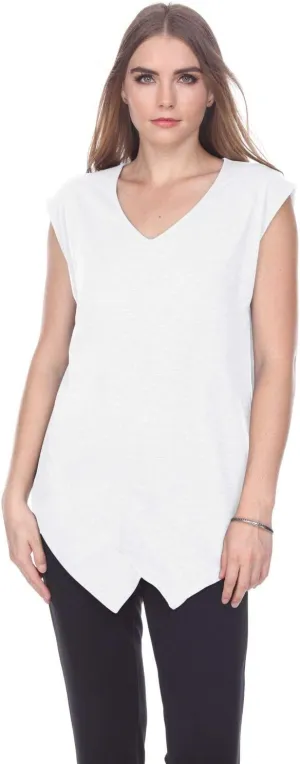 Neon Buddha Women's Koral Top Shirt, White, Extra Large