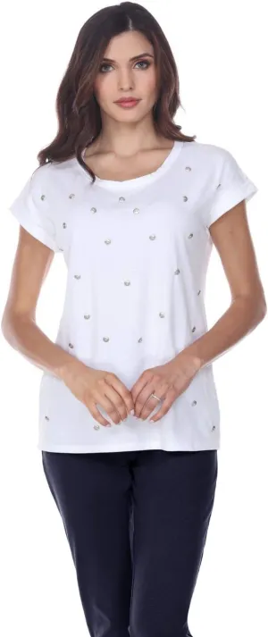 Neon Buddha Women's Miami Top Shirt, White, Medium