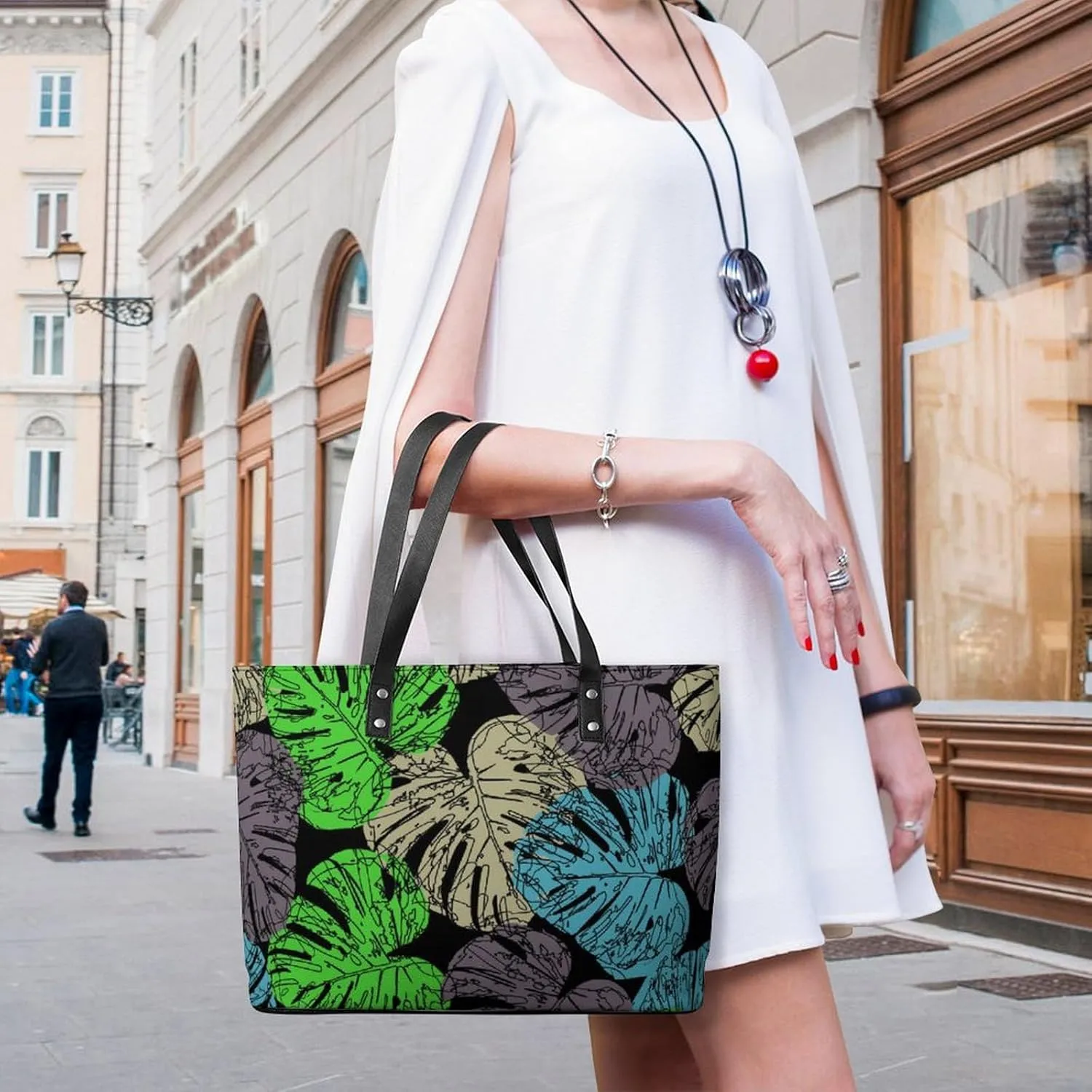 Neon Moon Stars Hobo Handbags With Zipper Large Capacity Satchel Tote Bag Shoulder Bag