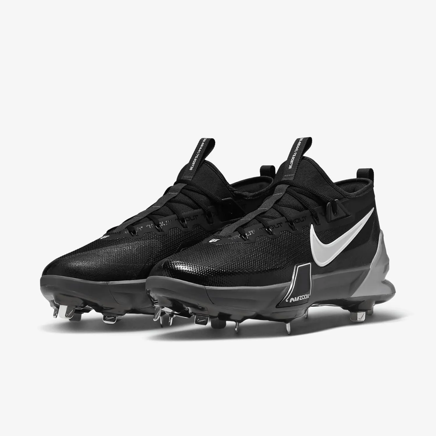 Nike Force Trout 9 Elite MCS Baseball Cleats (FZ8643-100, Summit White/Hemp/Black/Royal Pulse)