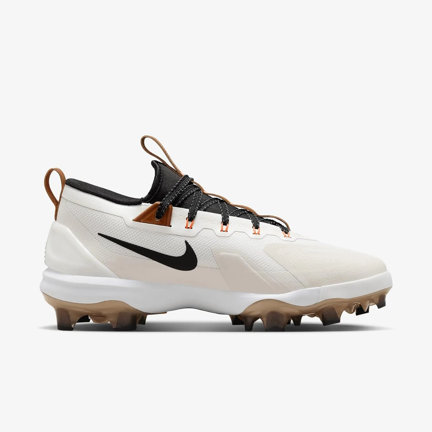 Nike Force Trout 9 Elite MCS Baseball Cleats (FZ8643-100, Summit White/Hemp/Black/Royal Pulse)