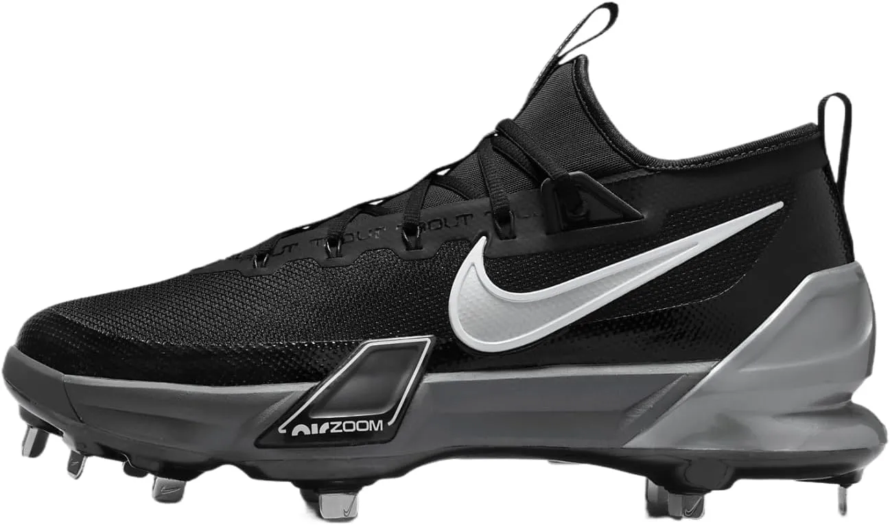 Nike Force Trout 9 Elite MCS Baseball Cleats (FZ8643-100, Summit White/Hemp/Black/Royal Pulse)