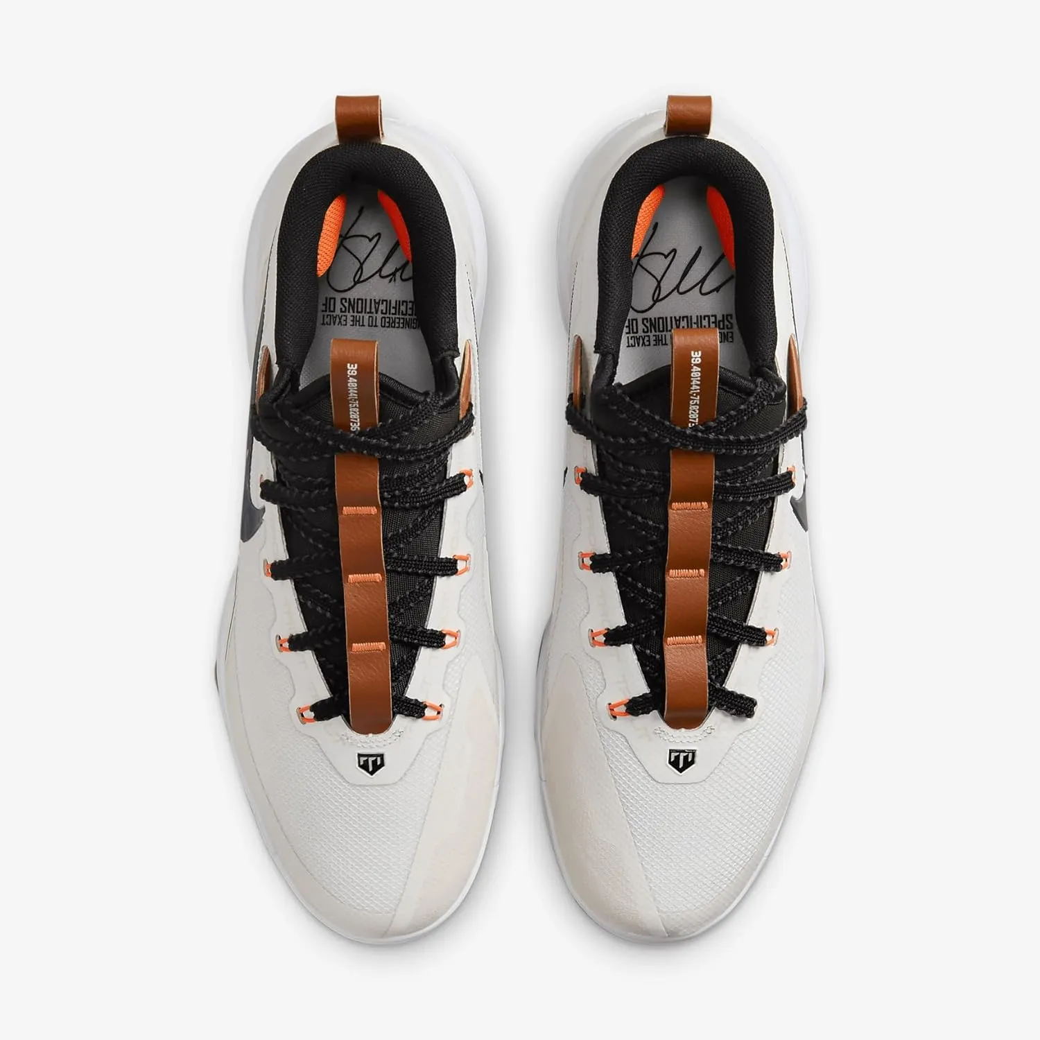 Nike Force Trout 9 Elite MCS Baseball Cleats (FZ8643-100, Summit White/Hemp/Black/Royal Pulse)