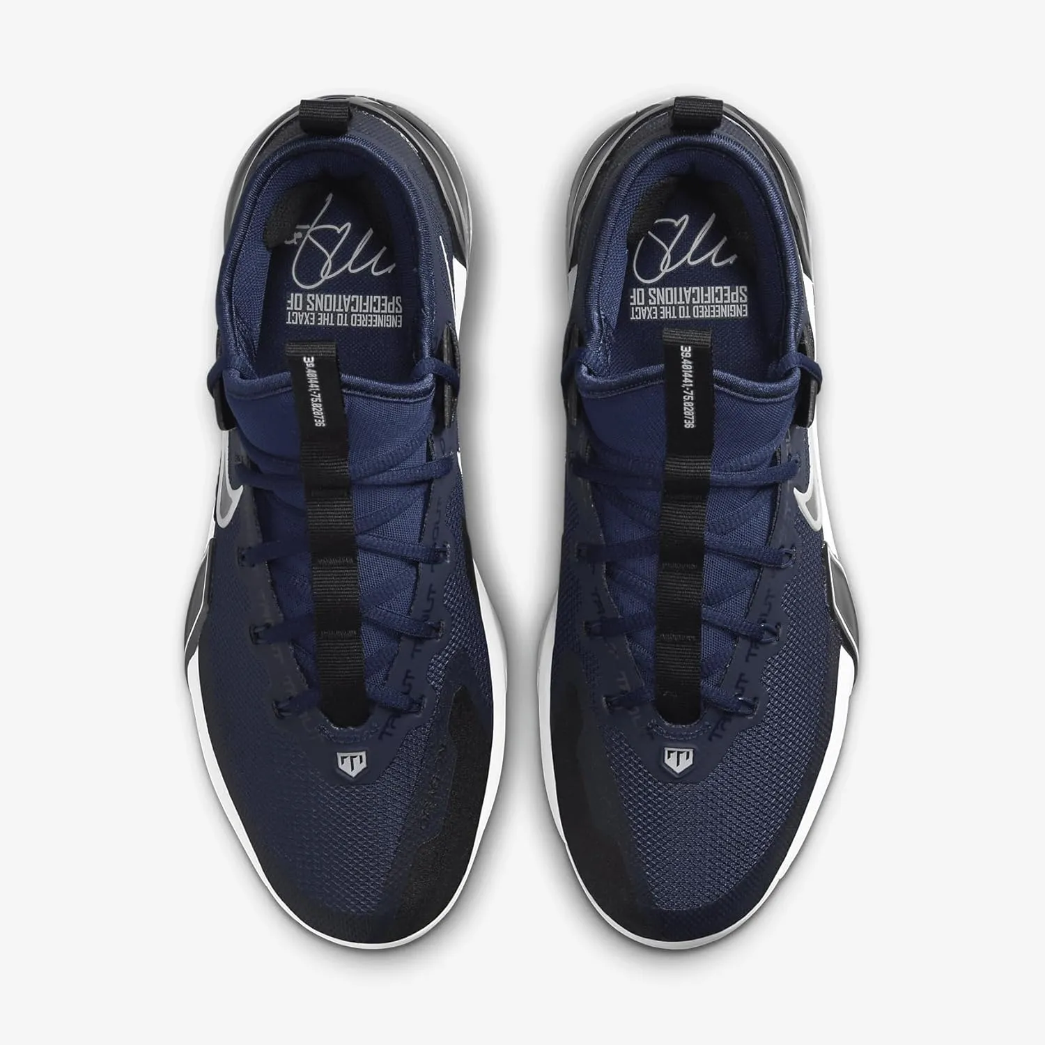 Nike Force Zoom Trout 9 Elite Baseball Cleats (FB2906-400, Midnight Navy/Dark Obsidian/Black/White)