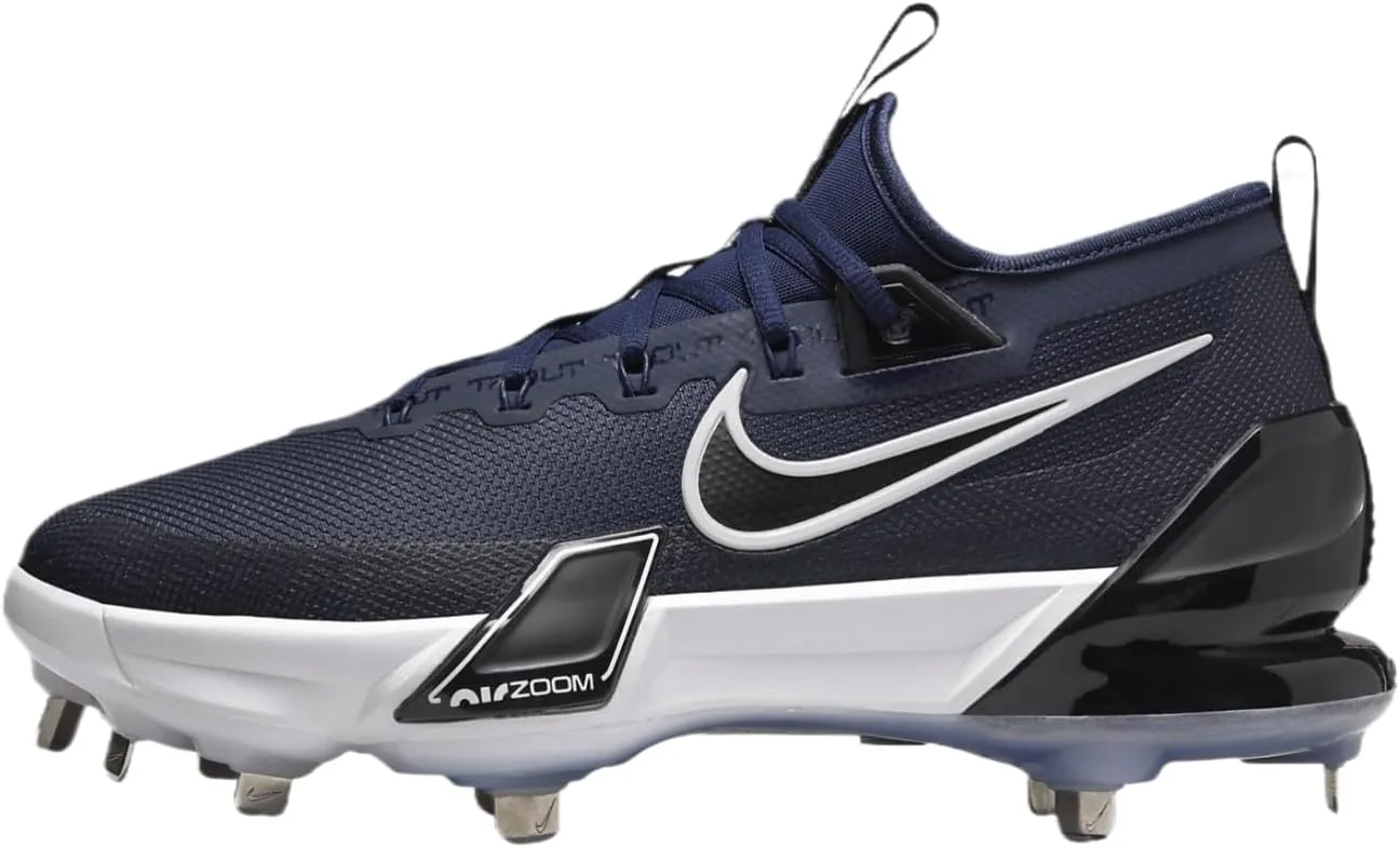 Nike Force Zoom Trout 9 Elite Baseball Cleats (FB2906-400, Midnight Navy/Dark Obsidian/Black/White)