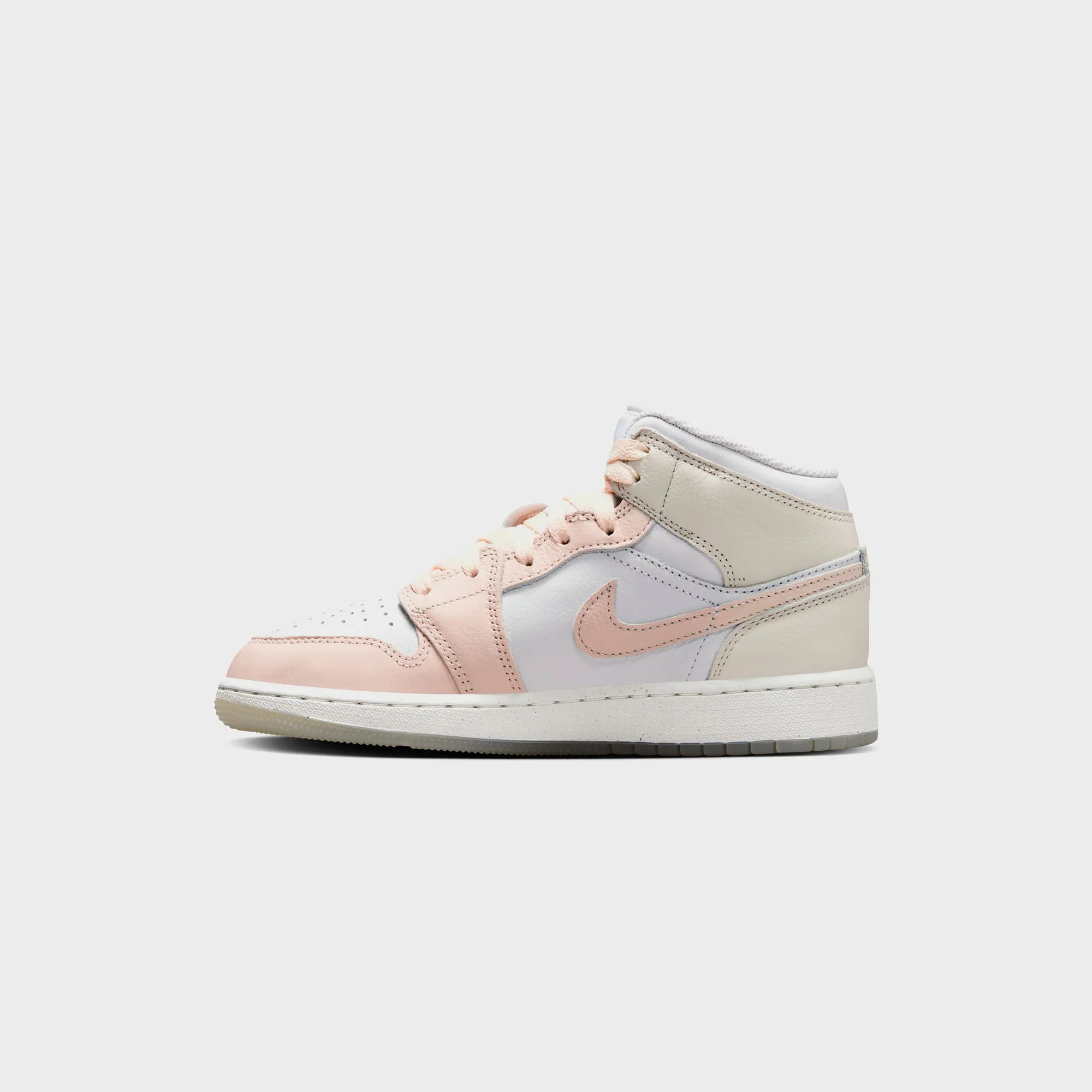 Nike GS Air Jordan 1 Mid - Sail / Sea Glass / Glacier Blue / Guava Ice