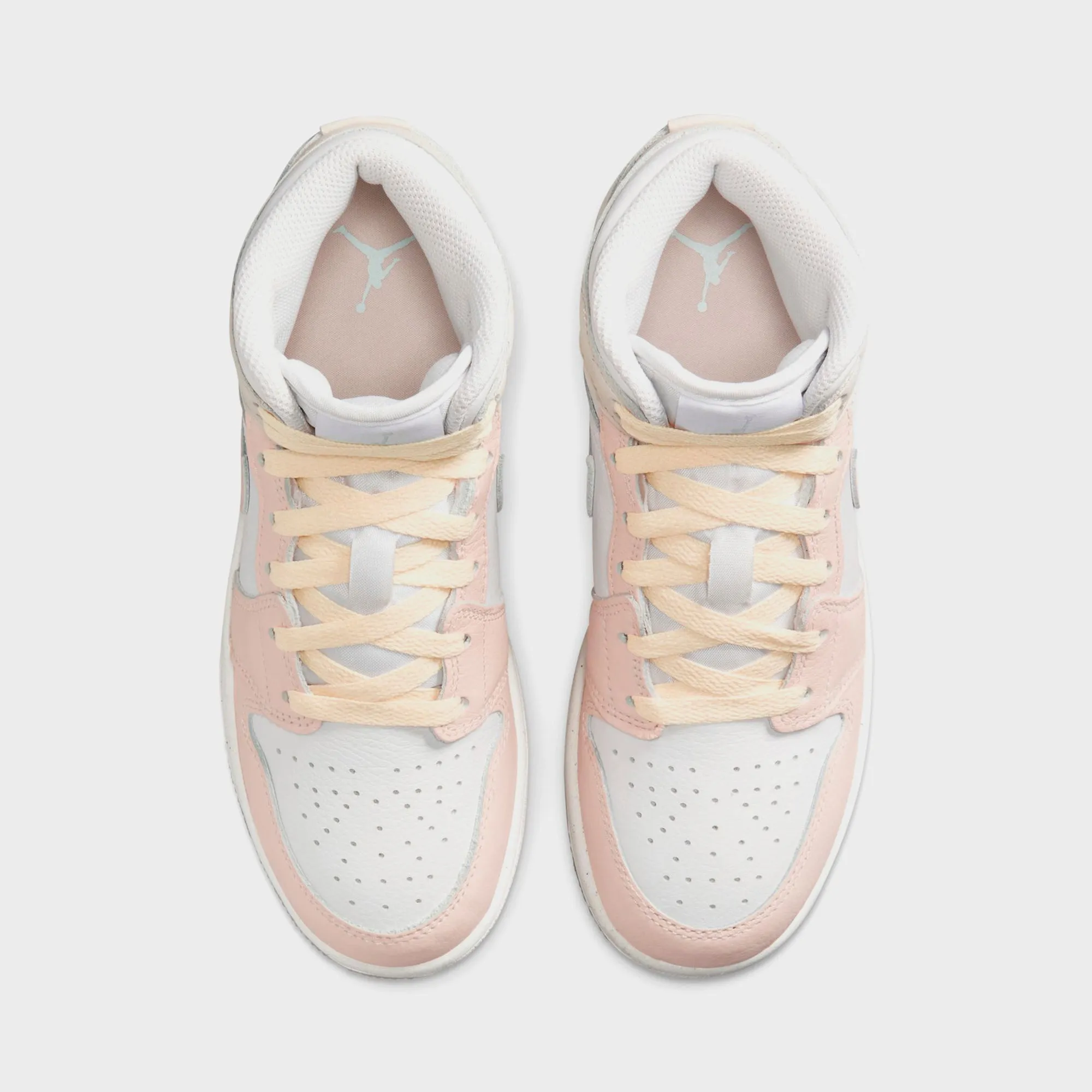 Nike GS Air Jordan 1 Mid - Sail / Sea Glass / Glacier Blue / Guava Ice