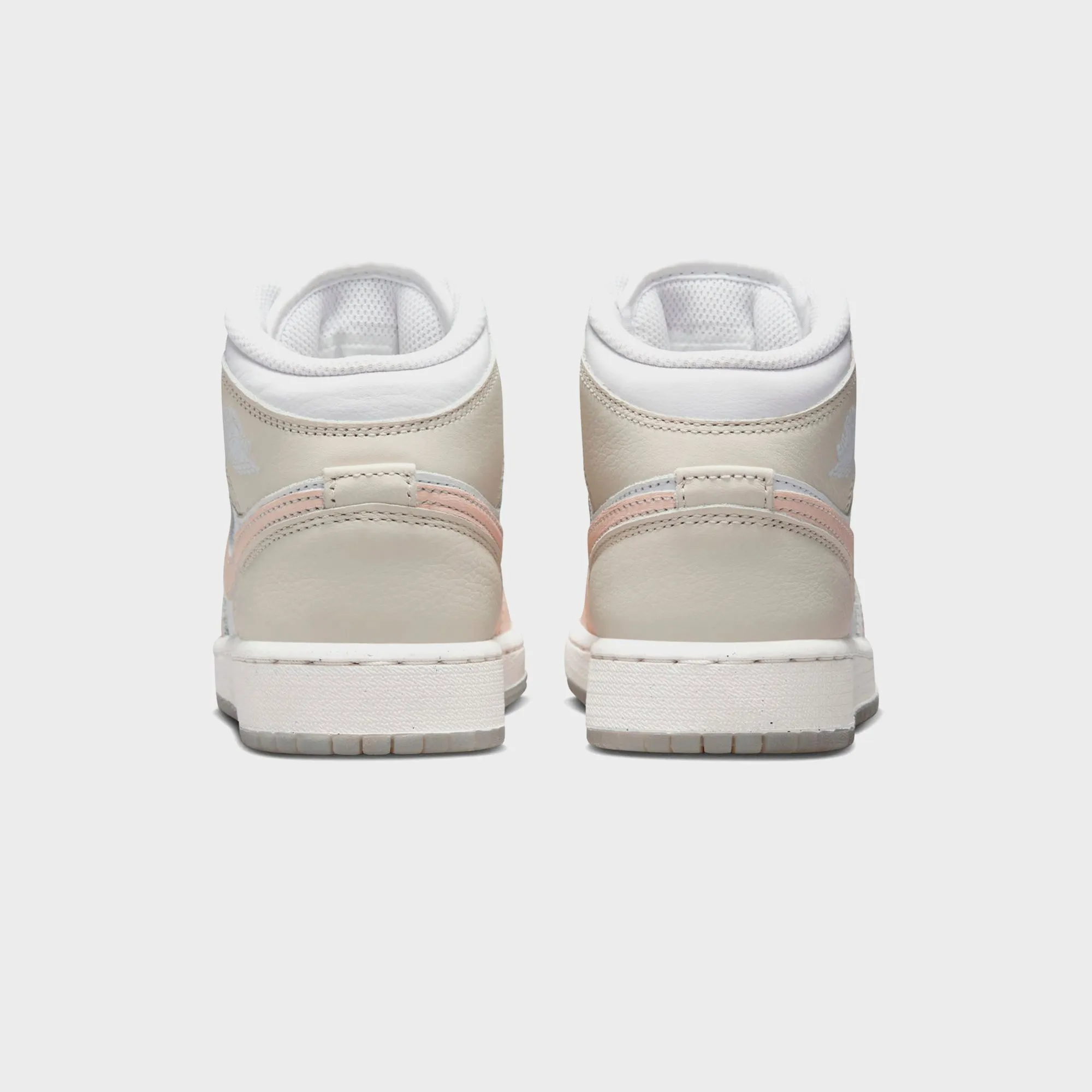 Nike GS Air Jordan 1 Mid - Sail / Sea Glass / Glacier Blue / Guava Ice