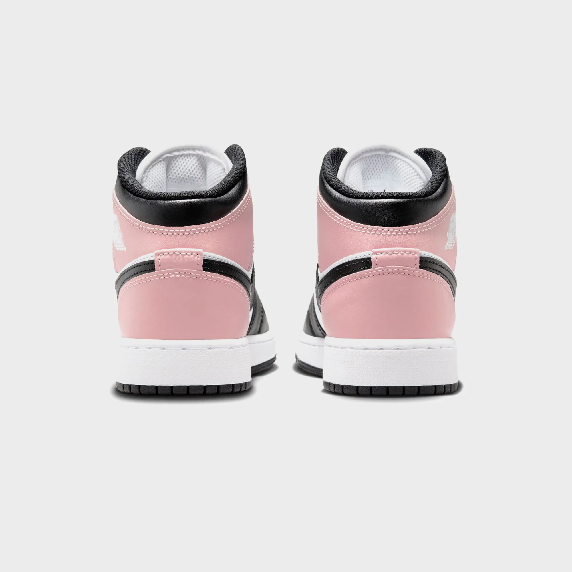 Nike GS Air Jordan 1 Mid - White / Black / Rust Pink