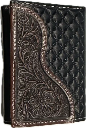 Nocona Tri-Fold Wallet Floral Overlay - N500046802