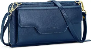 nuoku Women's Small Crossbody Shoulder Bags, Clutch Purses Wristlet Phone Wallet for Women with Credit Card Holder