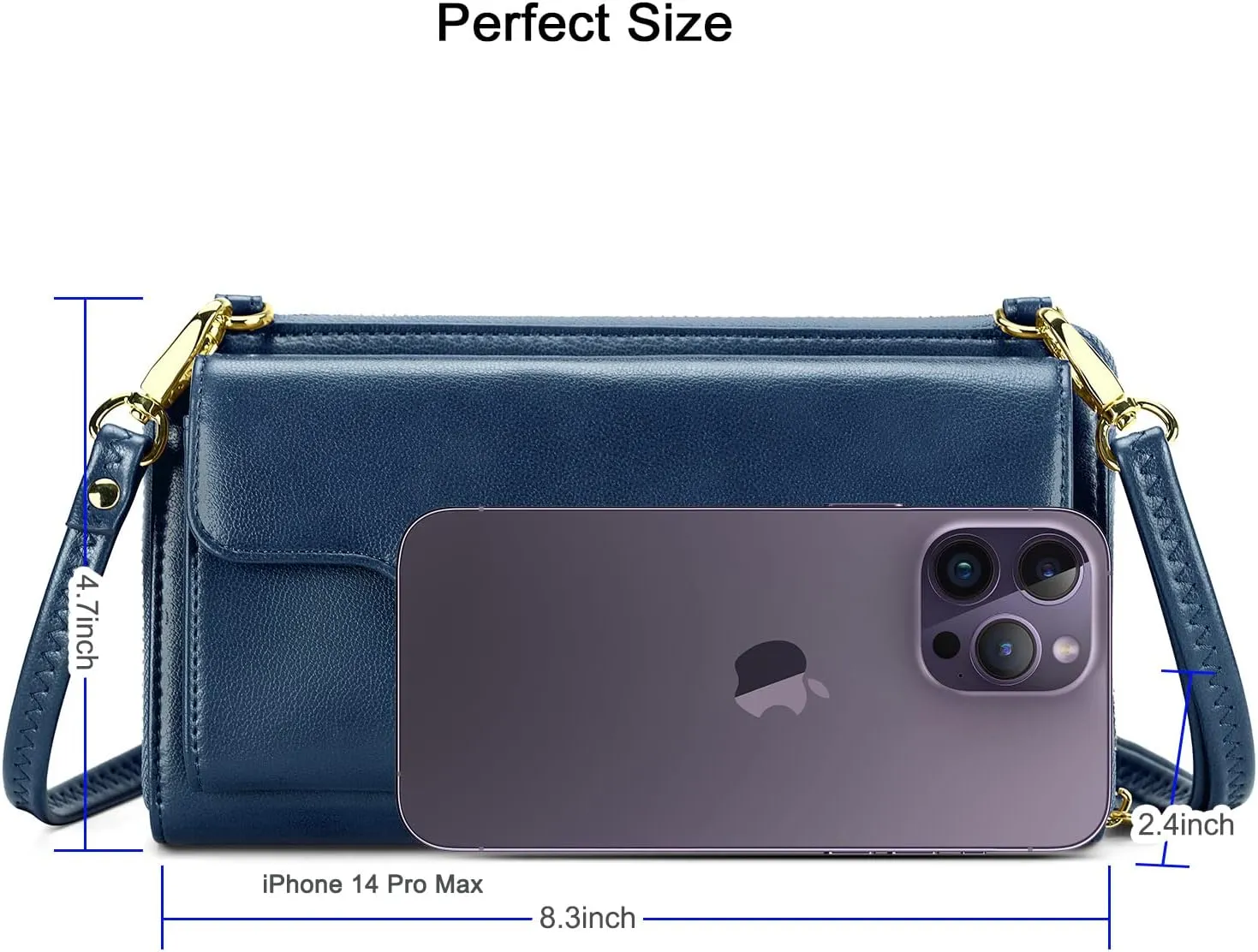 nuoku Women's Small Crossbody Shoulder Bags, Clutch Purses Wristlet Phone Wallet for Women with Credit Card Holder