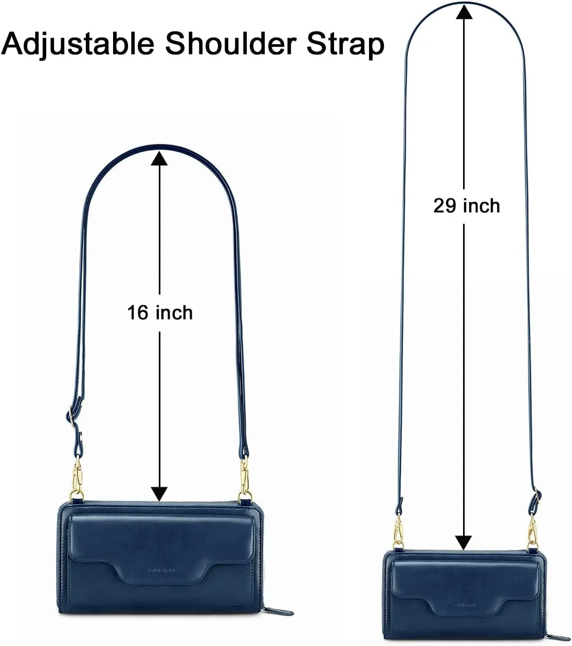 nuoku Women's Small Crossbody Shoulder Bags, Clutch Purses Wristlet Phone Wallet for Women with Credit Card Holder