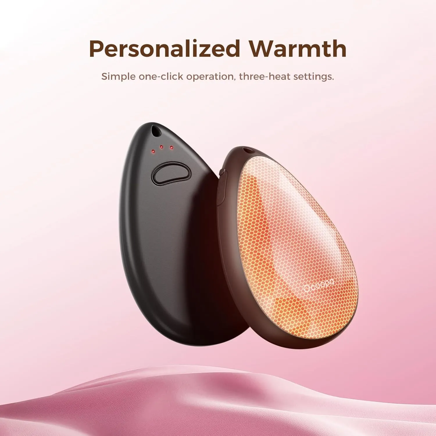 OCOOPA Women Rechargeable Hand Warmers 2 Pack, Portable, Stylish, Diamond-Shape Magnetic Electric Handwarmer, Reusable Pocket Heater, 2025 Tech Gifts for Christmas, Raynaud, Hiking, Camping, UT4 Rare
