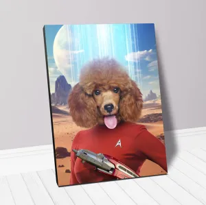 OH HOORAY - BEAMING DOWN - Star Trek Inspired Custom Pet Portrait Canvas