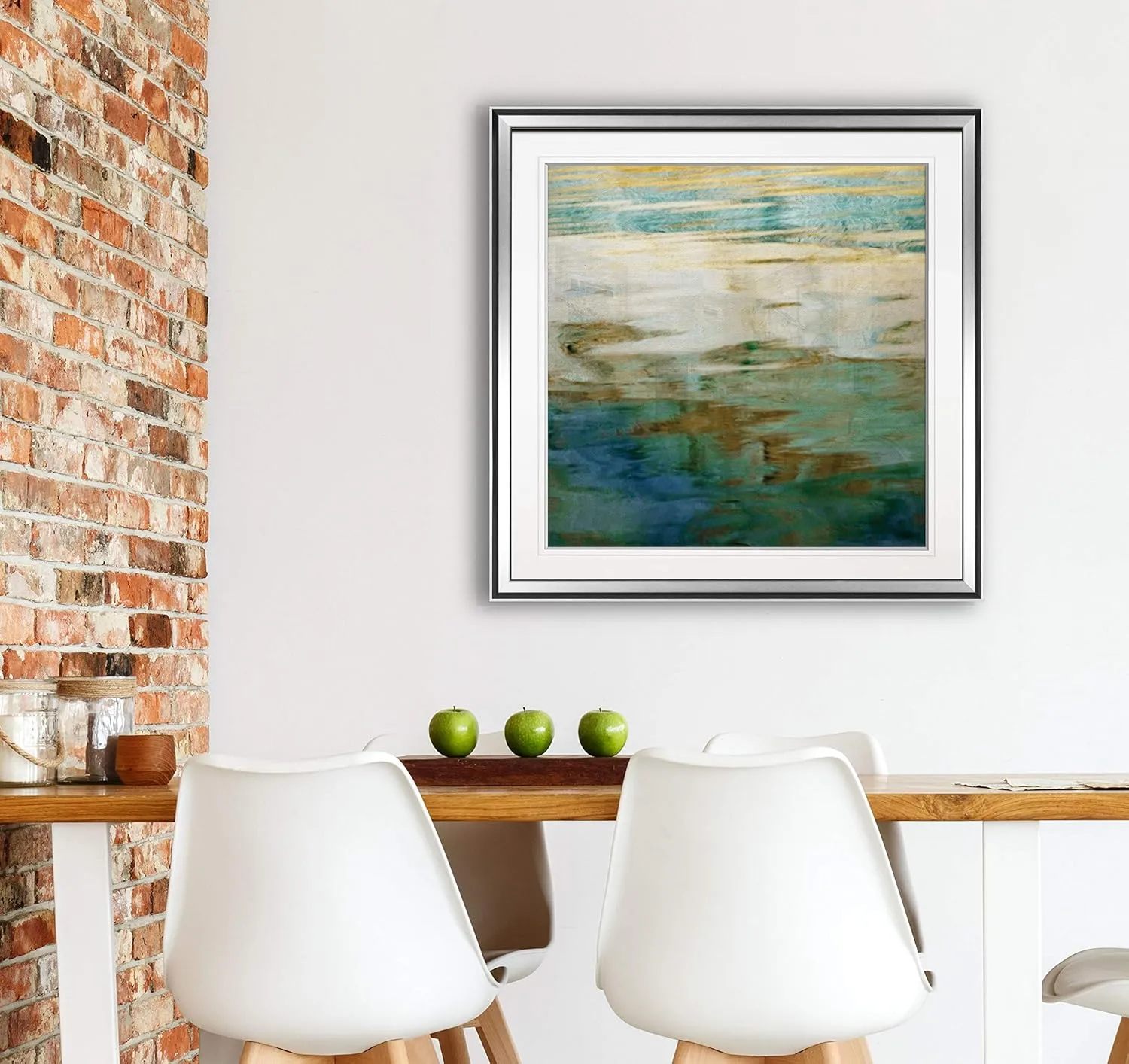 Opalescence by Danita Delimont Abstract Artwork Contemporary Art Framed Giclee Canvas Prints Wall Decor Painting - Silver Frame