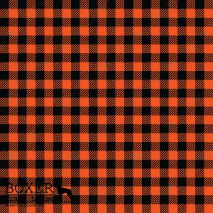 Orange - Buffalo Plaid Diagonal 1/4"