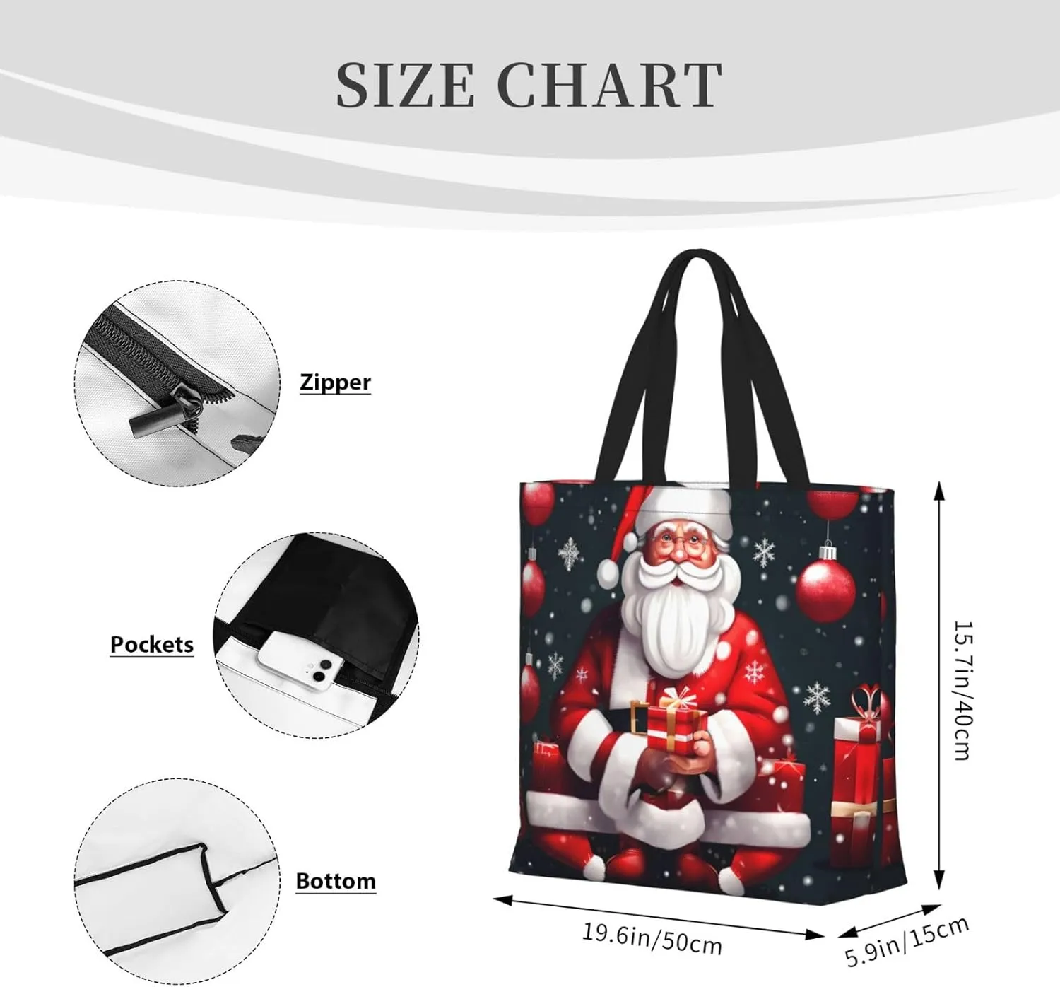 Orca Killer Whale Print Fashion Tote Bag,Travel Handbag For Women, Hobo Bags, Work Shoulder Bags Crossbody Bag