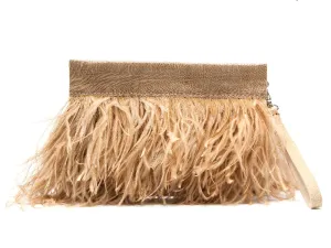 Ostrich Feather Clutch