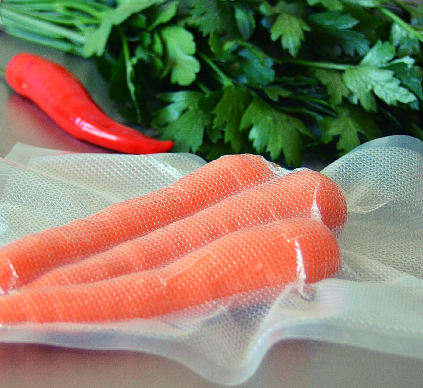 Pac Food Embossed Micro Channel Vacuum Sealer Bags (20cm x 30cm - 100 Bags)