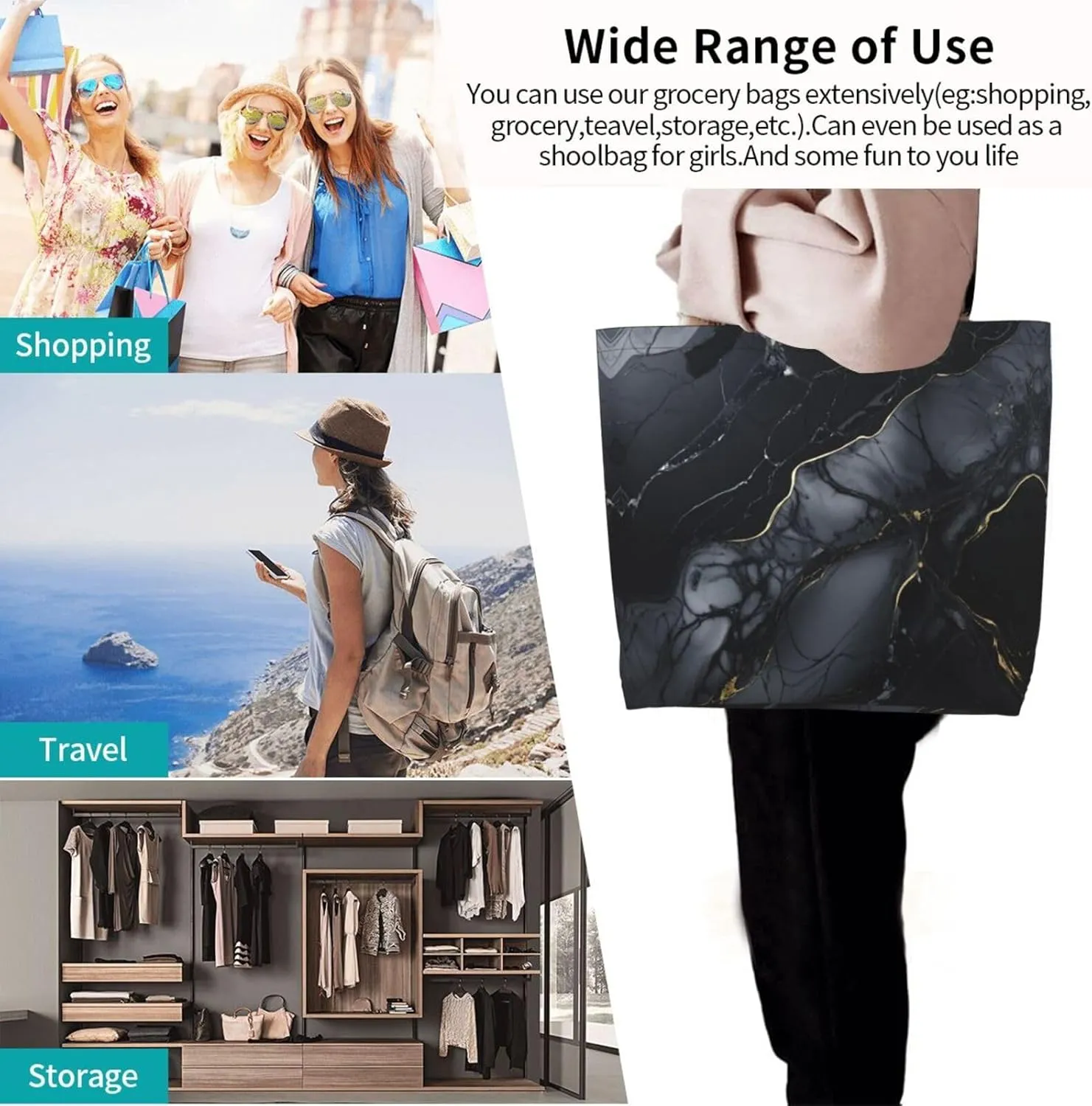 Paint Splatter Backdrop Print Shoulder Bag For Women Shopping Bags Tote Bag Large Storage Handbag Grocery Bags