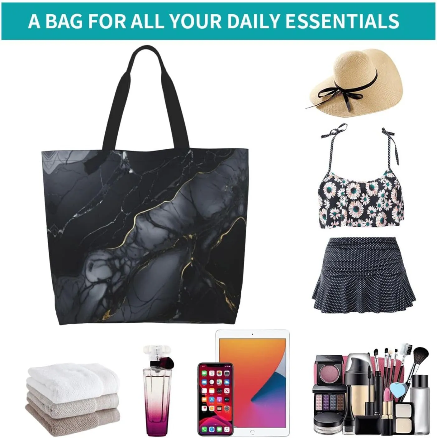 Paint Splatter Backdrop Print Shoulder Bag For Women Shopping Bags Tote Bag Large Storage Handbag Grocery Bags