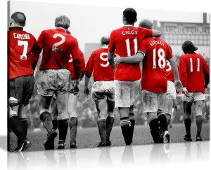 Panther Print, Canvas Wall Art, Manchester United Pictures for Walls, Legends Football Canvas Picture Print for Special Occasions (30x20 Inch)