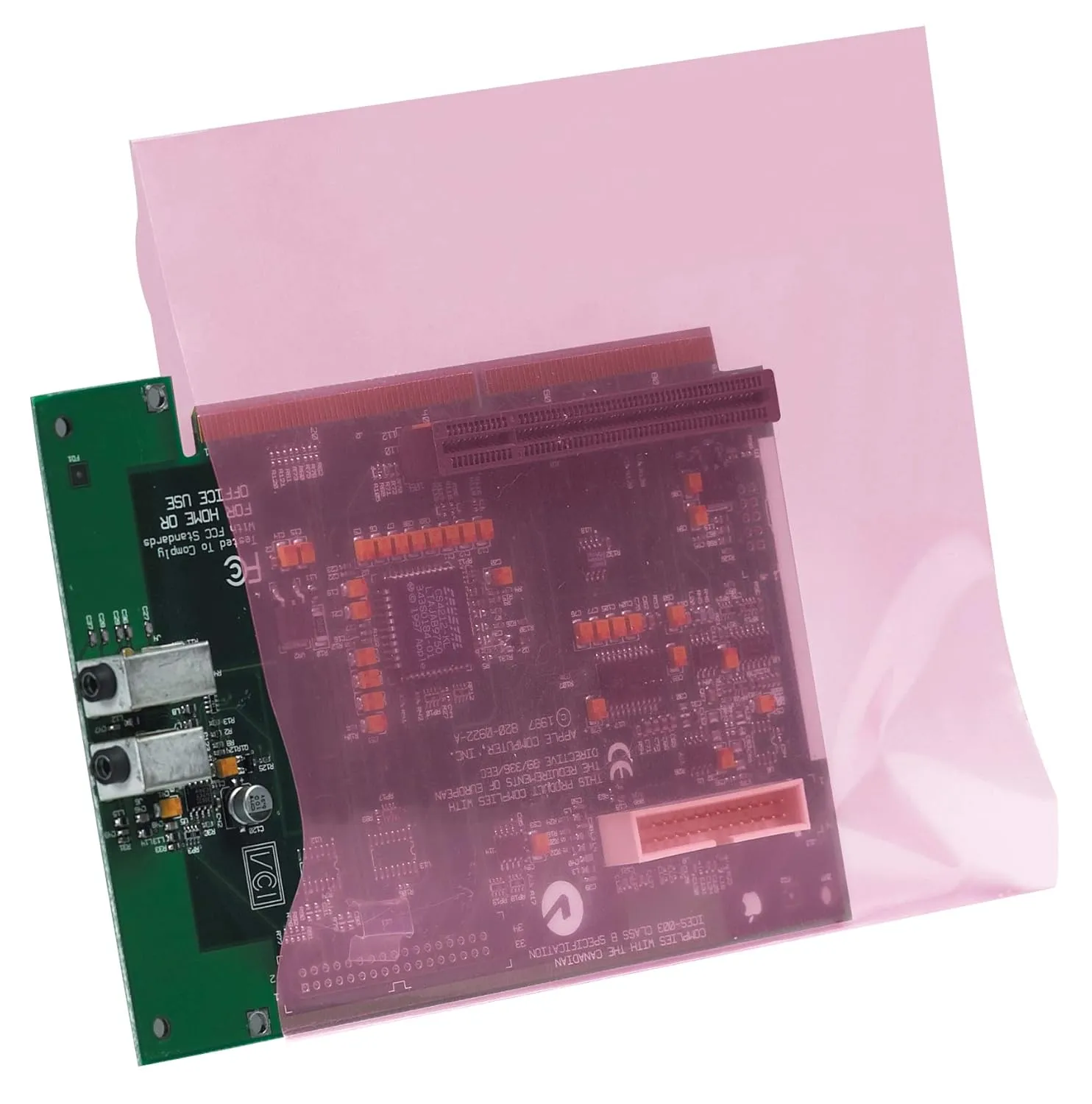 Partners Brand PPBAS1230 Anti-Static Flat 4 mil Poly Bags, 14" x 18", Pink (Pack of 500)