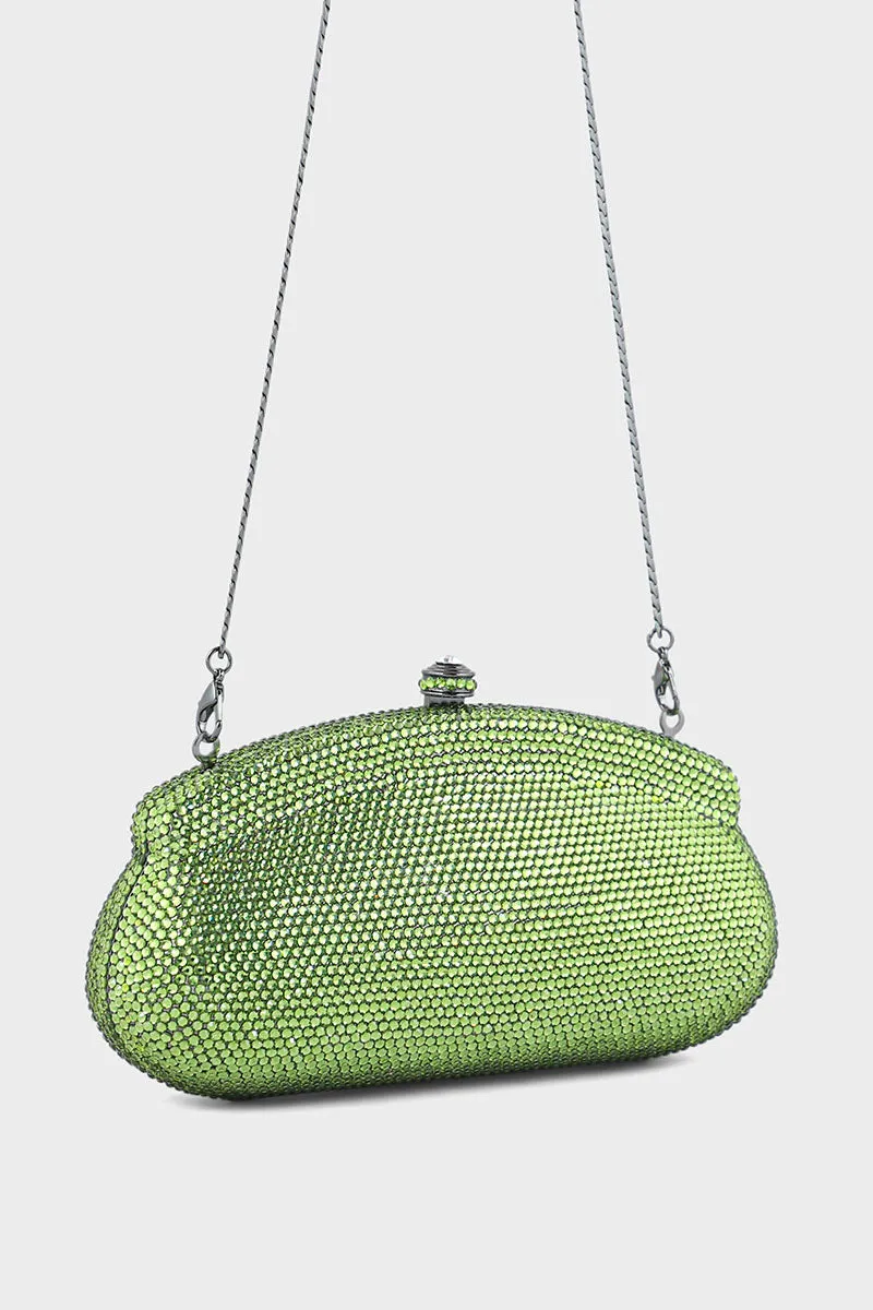 Party Wear Clutch BK4058-Olive