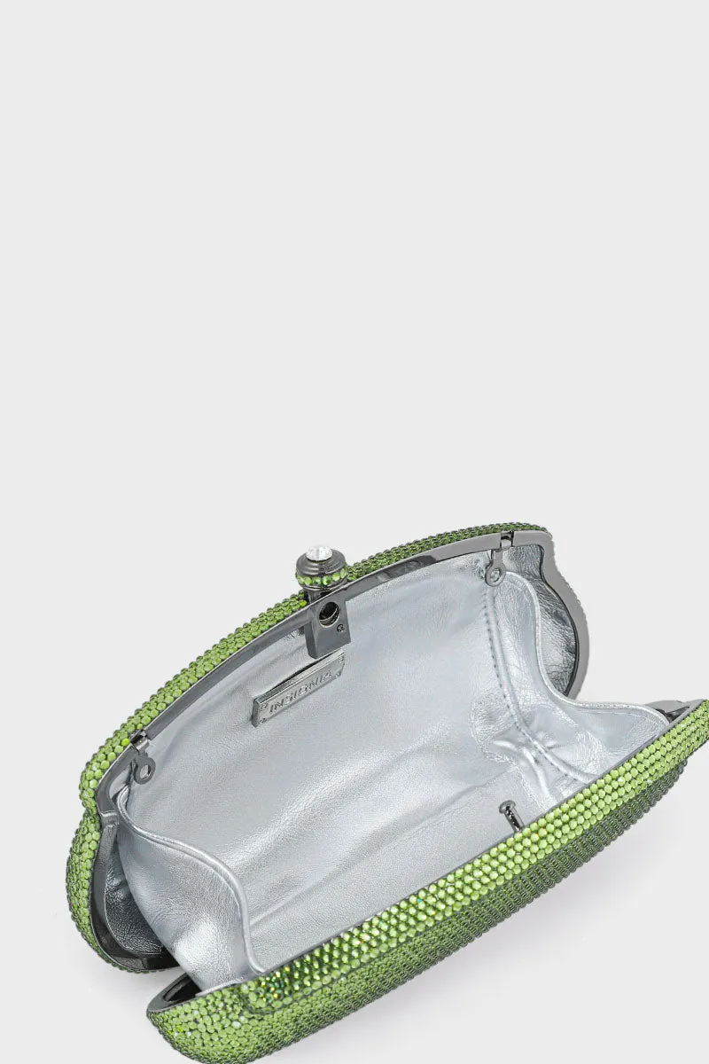 Party Wear Clutch BK4058-Olive