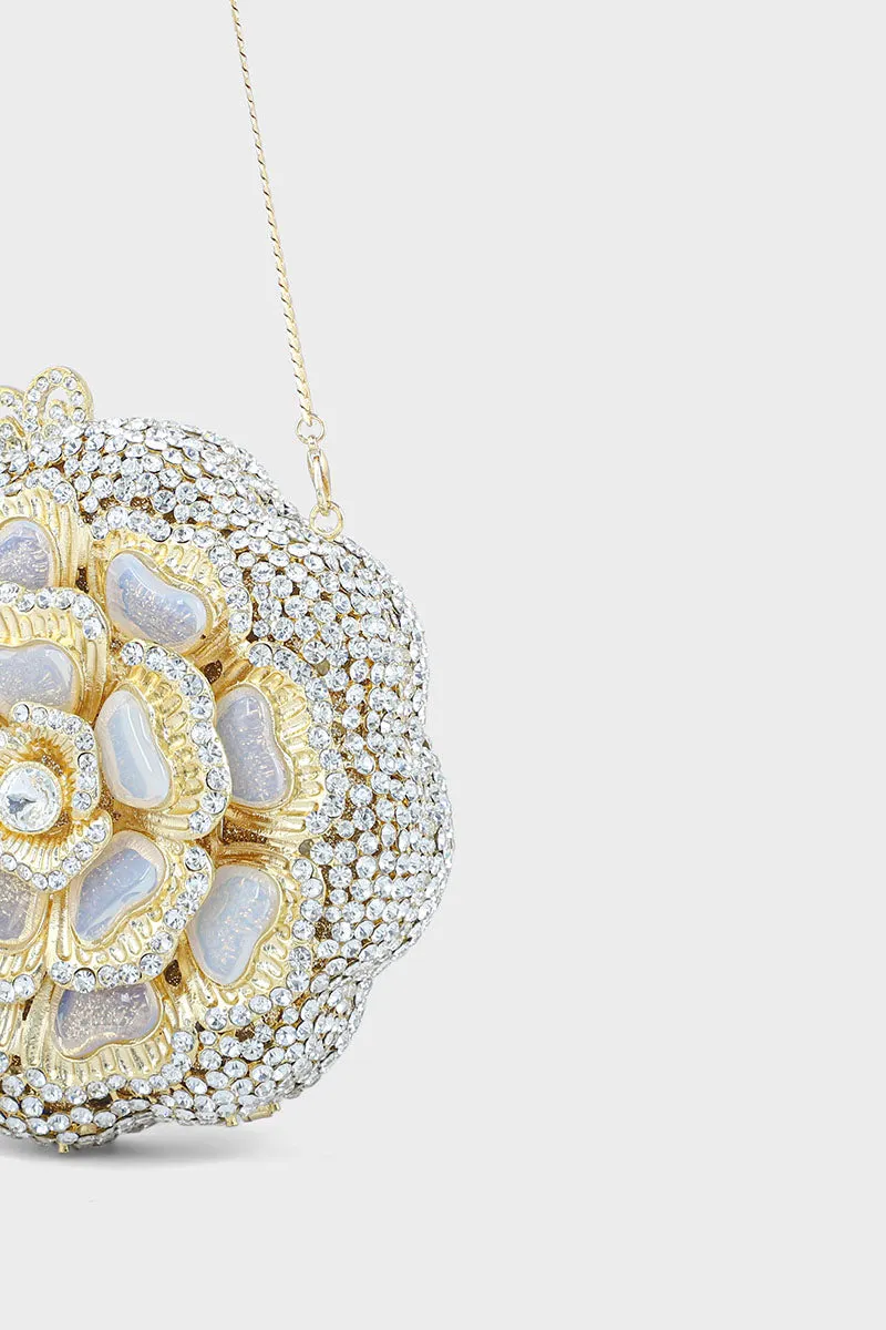 Party Wear Clutch BK4059-Golden