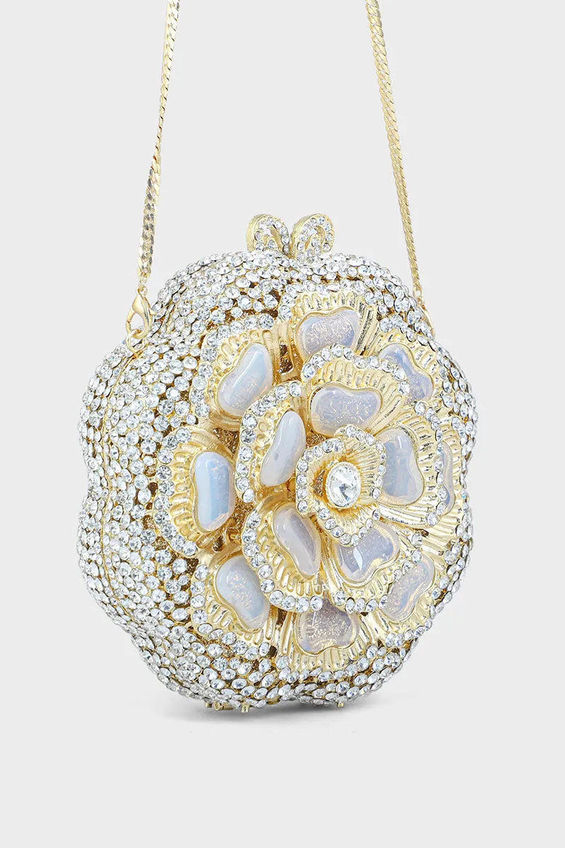 Party Wear Clutch BK4059-Golden