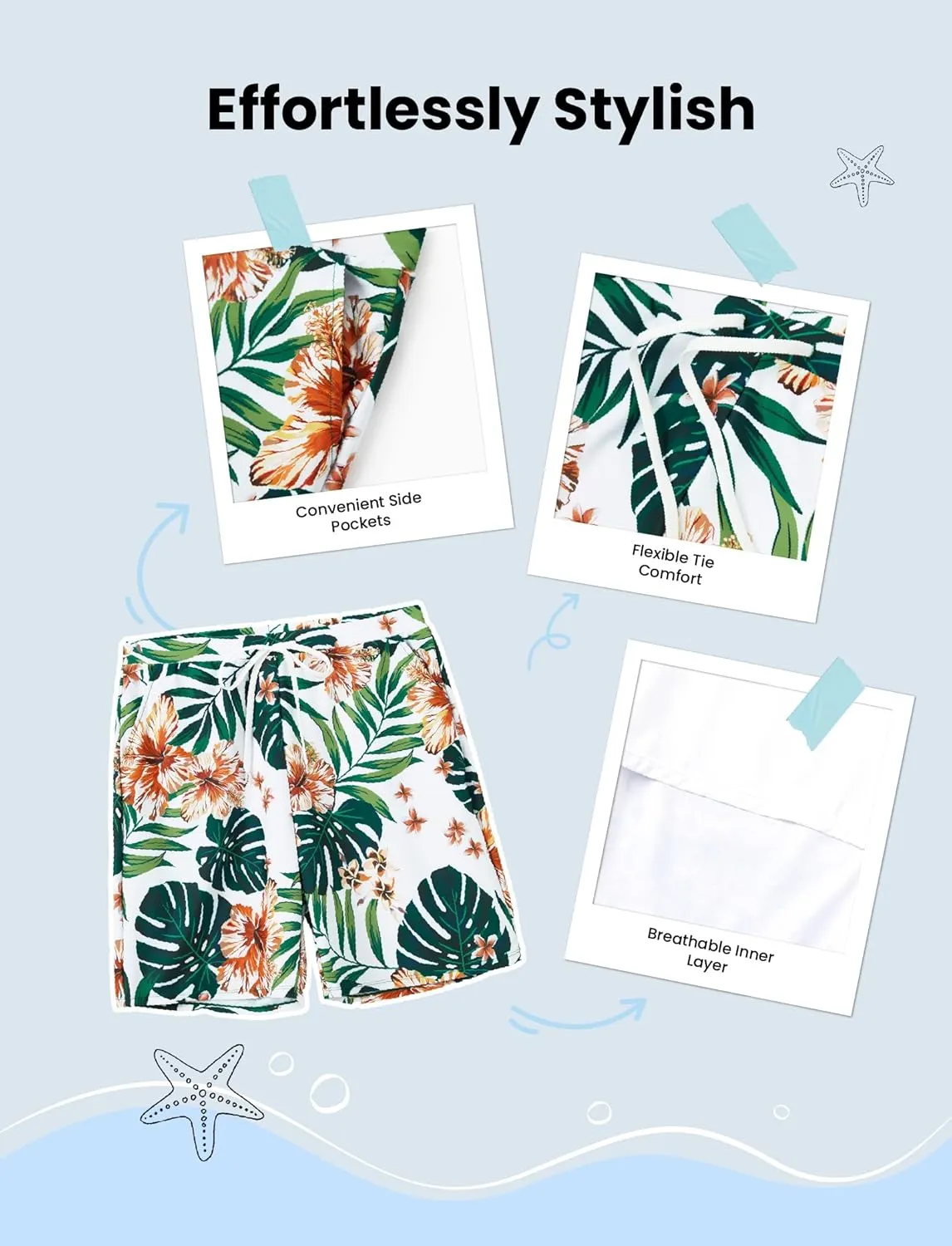 PATPAT Matching Swimsuits for Couples - Spaghetti Strap Bikini Set or Swim Trunks Bathing Suits Hawaiian Beach Swimwear