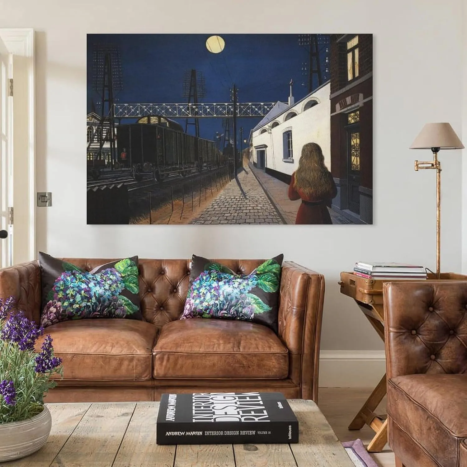 Paul Delvaux Poster Print Loneliness Artworks Picture Print Poster Wall Art Painting Canvas Decor Home Posters Decorative 16x24inch(40x60cm)
