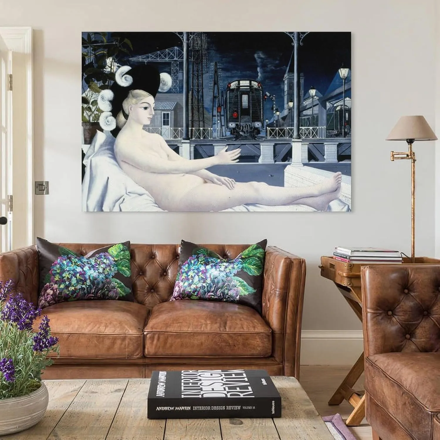 Paul Delvaux Posters Print (2) Poster Decorative Painting Canvas Wall Art Living Room Posters Bedroom Painting 16x24inch(40x60cm)