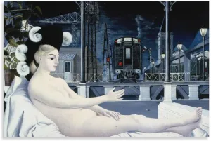 Paul Delvaux Posters Print (2) Poster Decorative Painting Canvas Wall Art Living Room Posters Bedroom Painting 16x24inch(40x60cm)