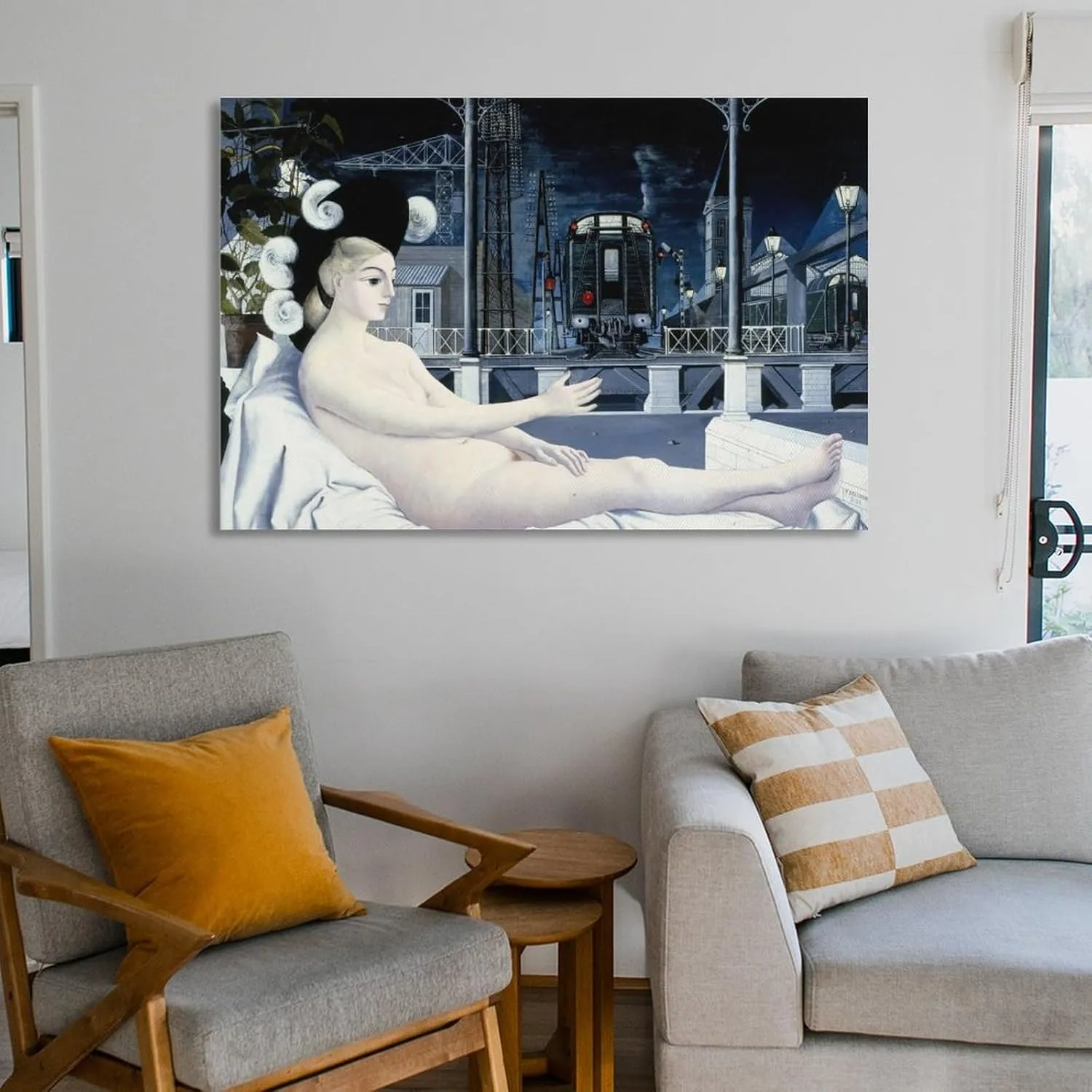 Paul Delvaux Posters Print (2) Poster Decorative Painting Canvas Wall Art Living Room Posters Bedroom Painting 16x24inch(40x60cm)