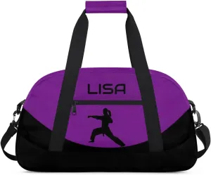 Personalized Gym Bag Duffel Bag for Girls, Custom Cheerleader Bag Overnight Bags for Gymnastics Travel Weekender Practice Karate Taekwondo