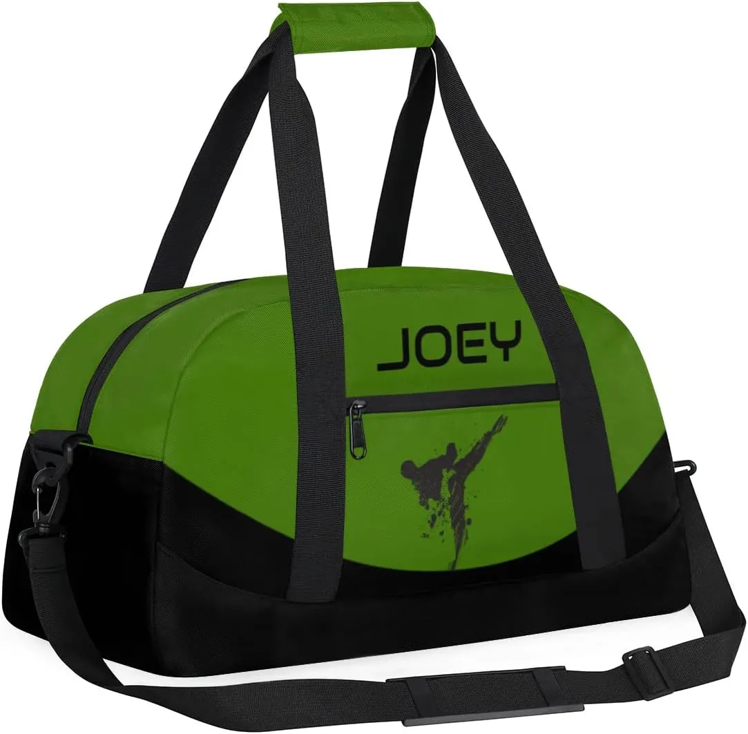 Personalized Martial Art Bag Duffel Bag for Boys Girls, Custom Taekwondo Karate Bag for Travel Weekender Practice Art