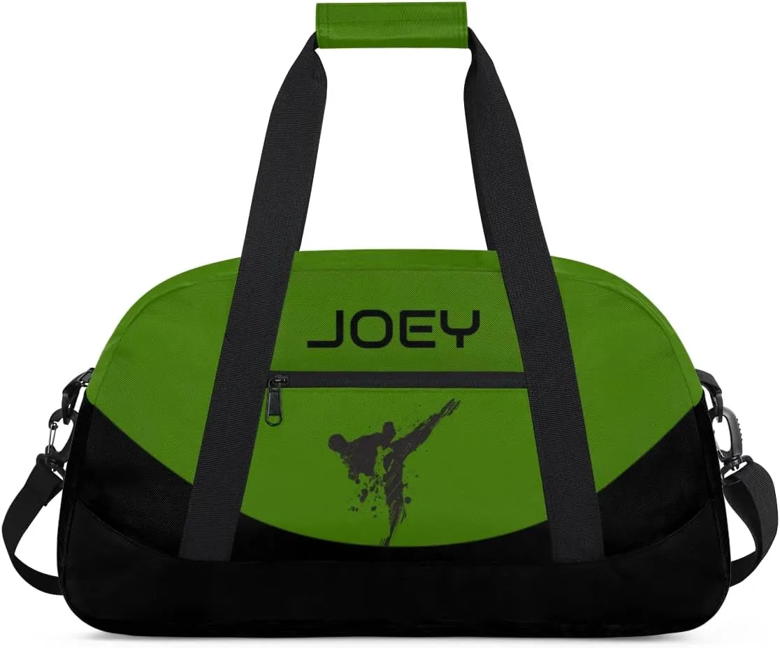 Personalized Martial Art Bag Duffel Bag for Boys Girls, Custom Taekwondo Karate Bag for Travel Weekender Practice Art
